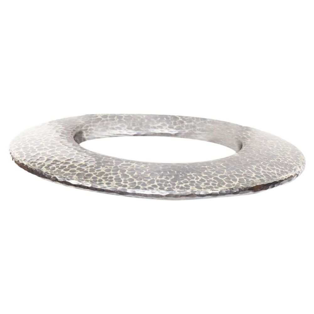 Bottega Veneta oxidized sterling silver hammered disk bangle
